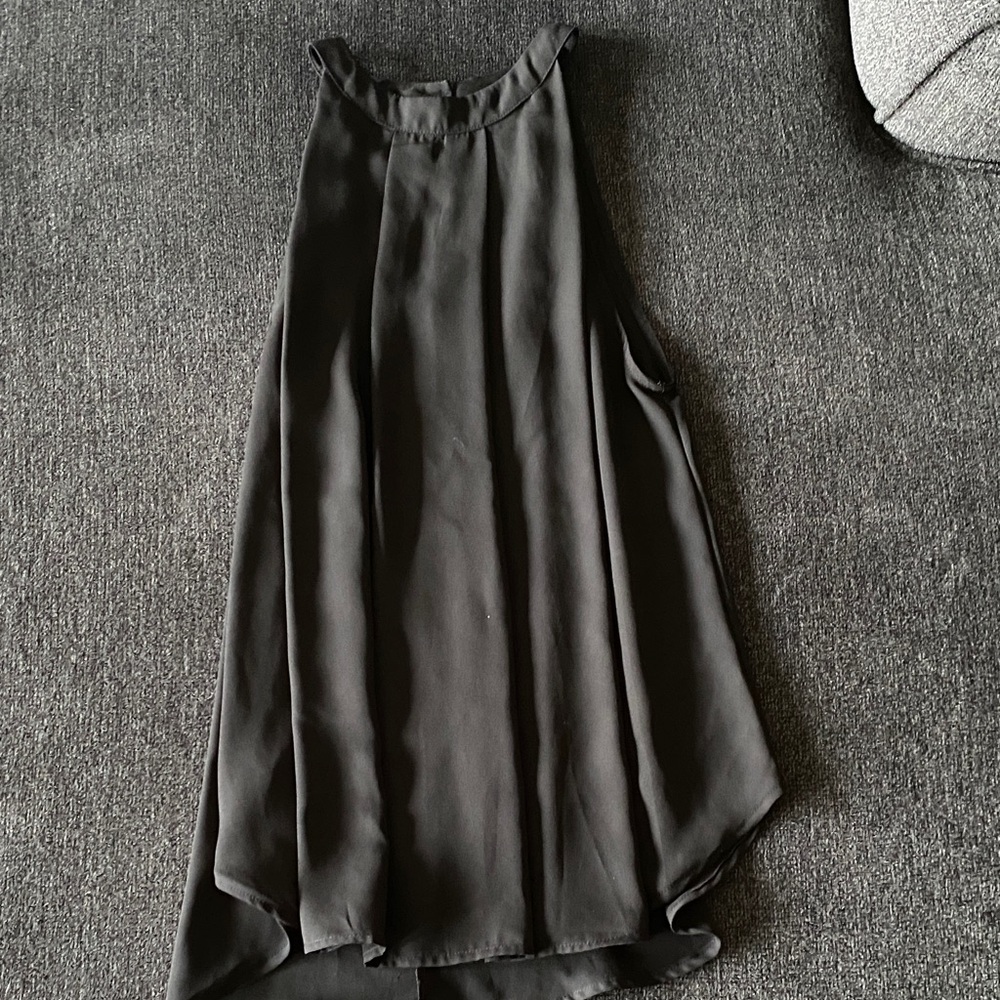 High-Necked Black Sleeveless Women's Top- Size S US